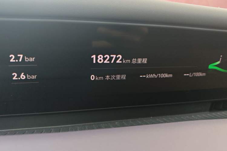 Used Avatr 07 2024 Max Extended-Range Edition Odometer Close Up