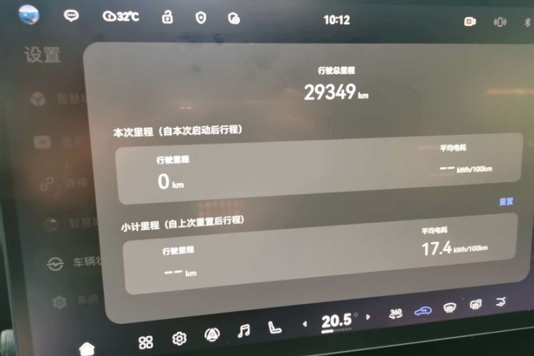 Used Avatr 07 2024 Max Pure Electric Edition Odometer Close Up
