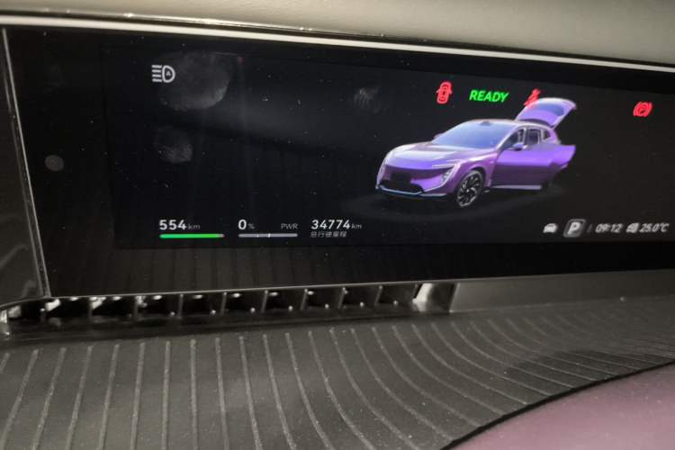 Used Avatr 07 2024 Max Pure Electric Edition Odometer Close Up