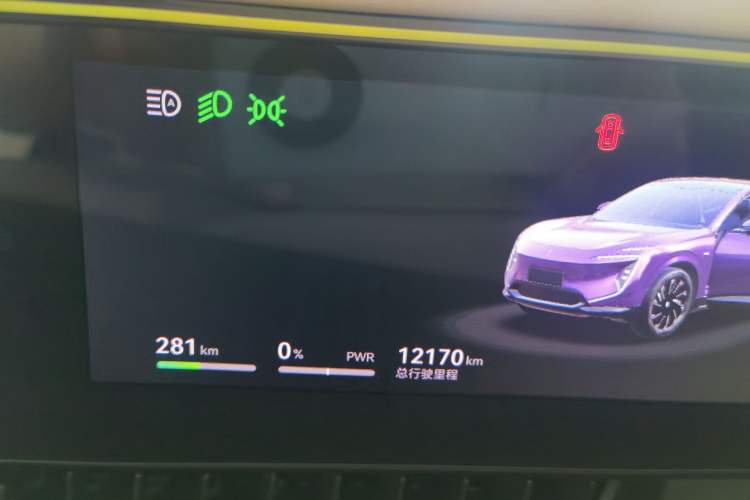 Used Avatr 07 2024 Pro Pure Electric Version Odometer Close Up