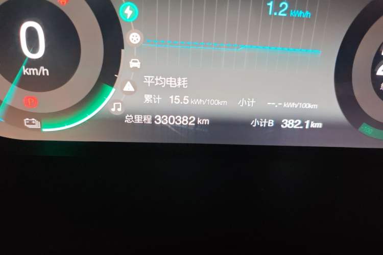 Used BAIC Beijing EU5 2018 R550 Smart Trend Edition Odometer Close Up