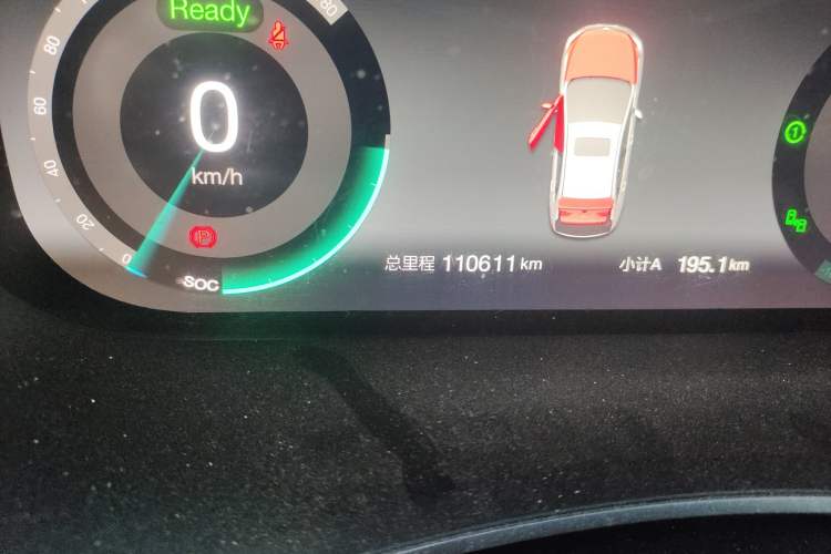Used BAIC Beijing EU5 2018 R500 Smart Wind Edition Odometer Close Up