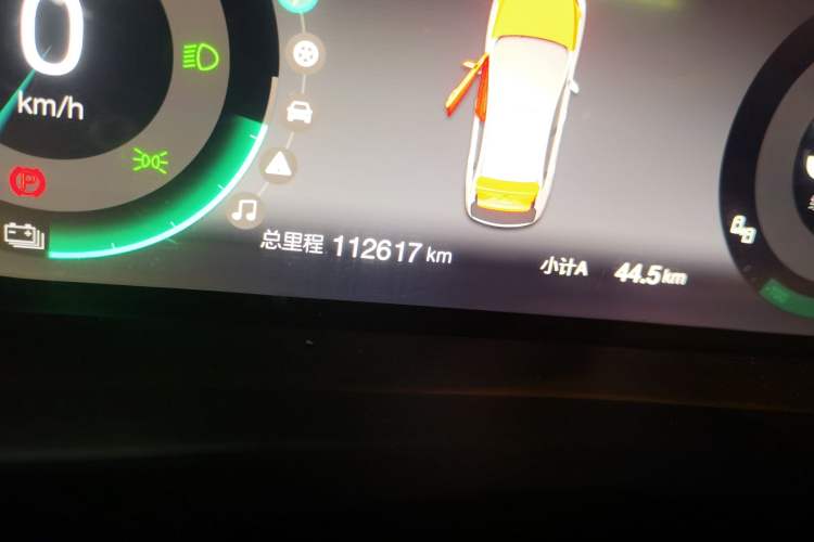 Used BAIC Beijing EU5 2018 R500 Smart Wind Edition Odometer Close Up