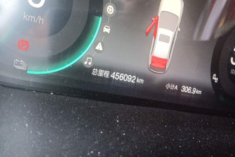 Used BAIC Beijing EU5 2018 R500 Smart Wind Edition Odometer Close Up