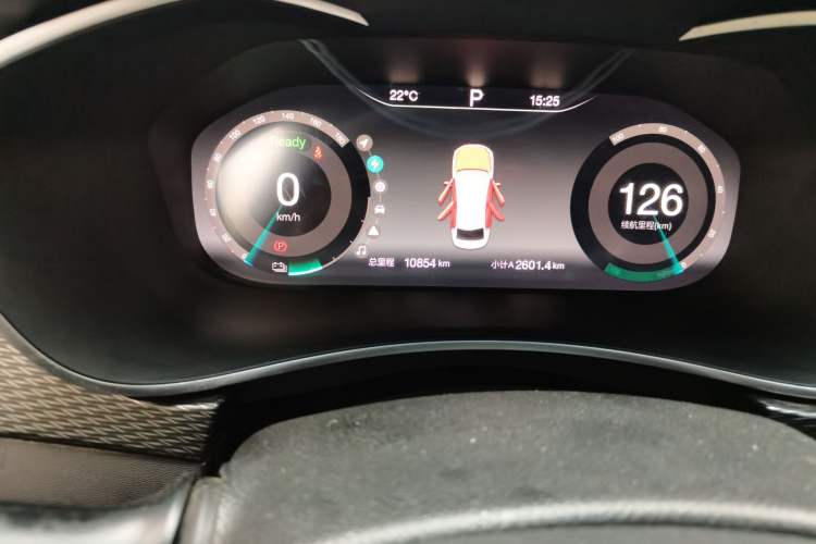 Used BAIC Beijing EU5 2018 R500 Smart Wind Edition Odometer Close Up