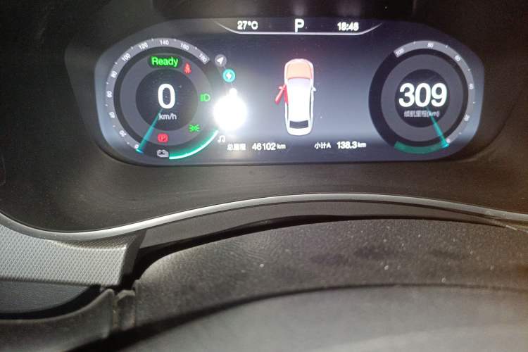 Used BAIC Beijing EU5 2018 R550 Smart Trend Edition Odometer Close Up