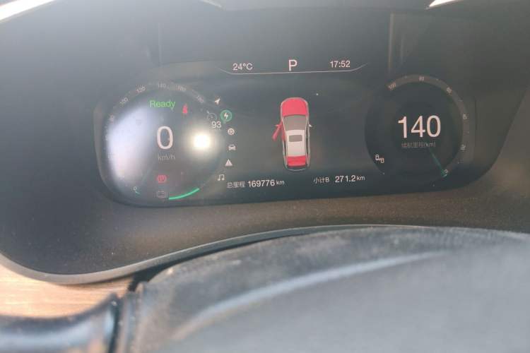 Used BAIC Beijing EU5 2018 R500 Smart Wind Edition Odometer Close Up