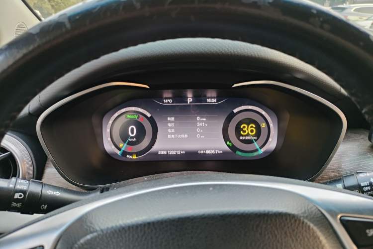 Used BAIC Beijing EU5 2018 R500 Smart Wind Edition Odometer Close Up