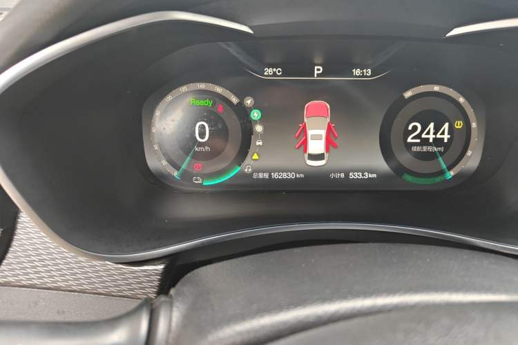 Used BAIC Beijing EU5 2018 R500 Smart Wind Edition Odometer Close Up