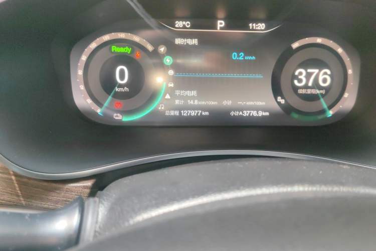 Used BAIC Beijing EU5 2018 R500 Smart Wind Edition Odometer Close Up
