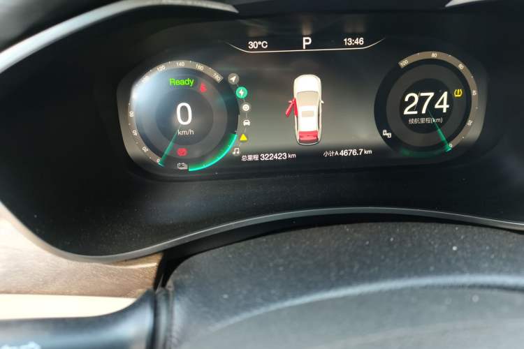 Used BAIC Beijing EU5 2018 R500 Smart Wind Edition Odometer Close Up