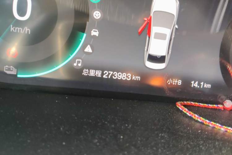 Used BAIC Beijing EU5 2018 R500 Smart Wind Edition Odometer Close Up