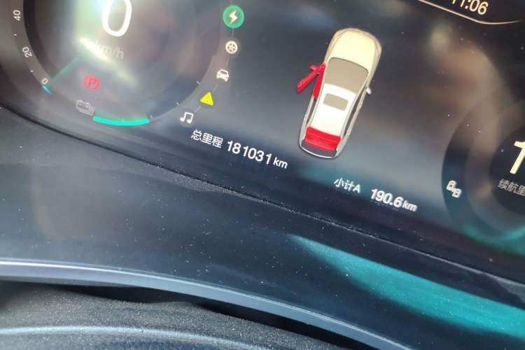 Used BAIC Beijing EU5 2018 R550 Smart Trend Edition Odometer Close Up
