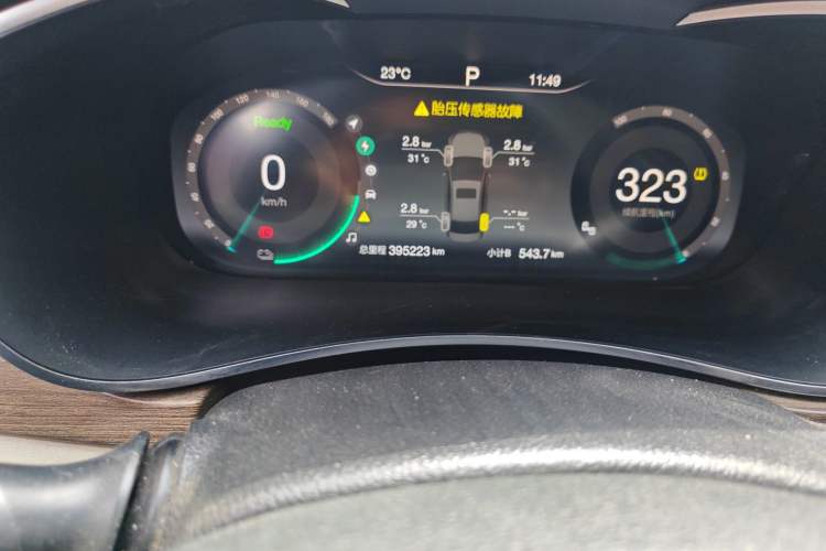 Used BAIC Beijing EU5 2018 R500 Smart Wind Edition Odometer Close Up