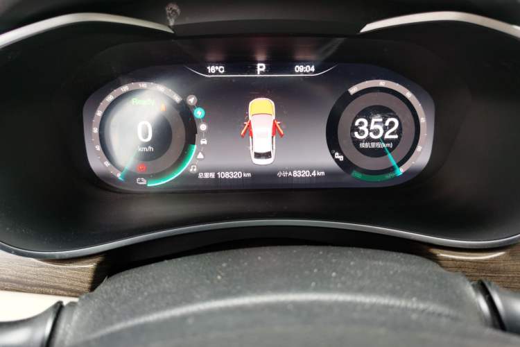 Used BAIC Beijing EU5 2018 R500 Smart Wind Edition Odometer Close Up