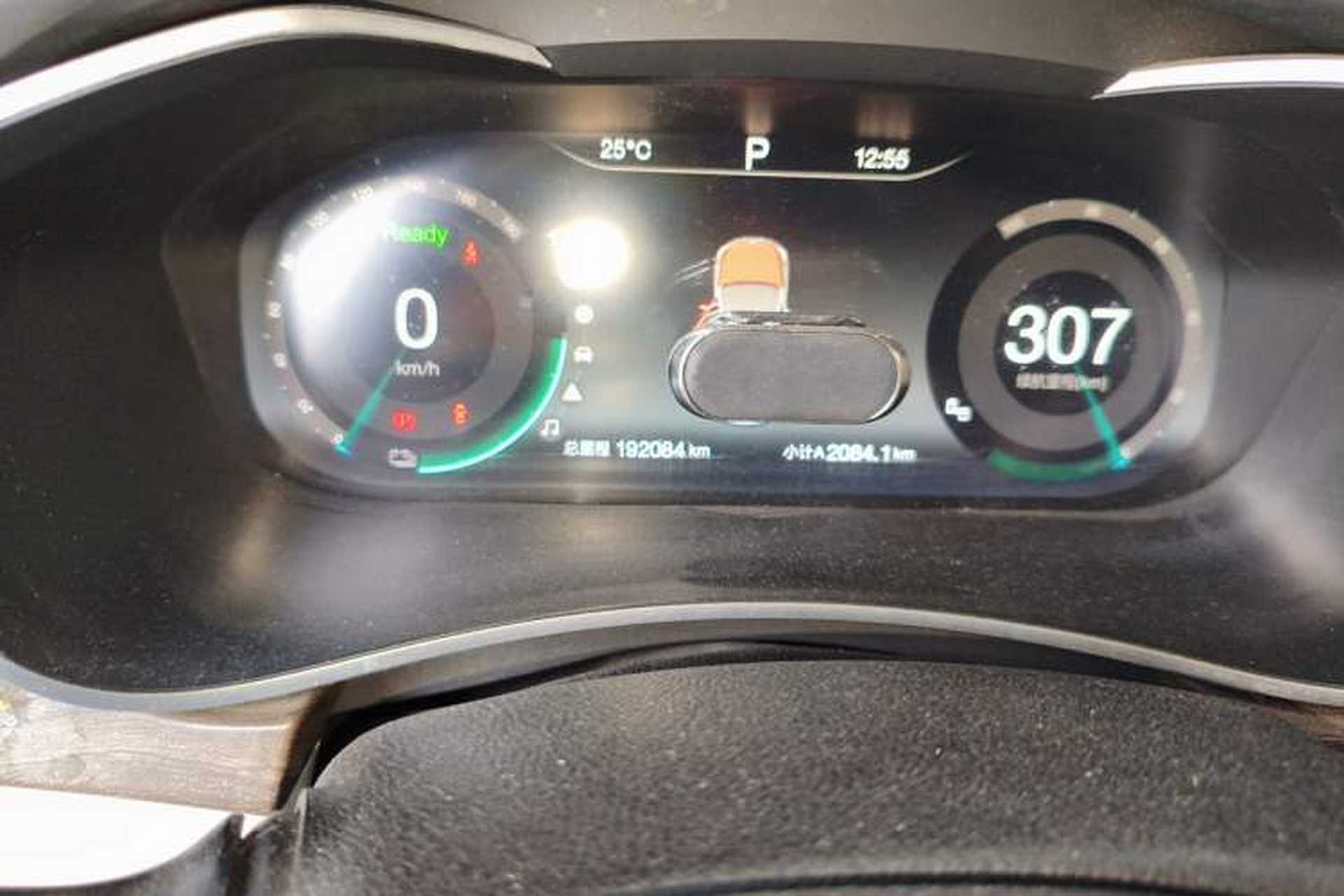 Used BAIC Beijing EU5 2018 R500 Smart Wind Edition Odometer Close Up
