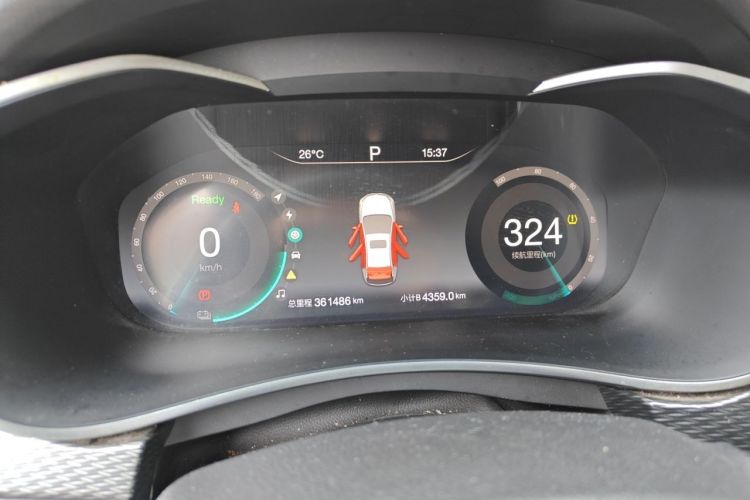 Used BAIC Beijing EU5 2018 R500 Smart Wind Edition Odometer Close Up