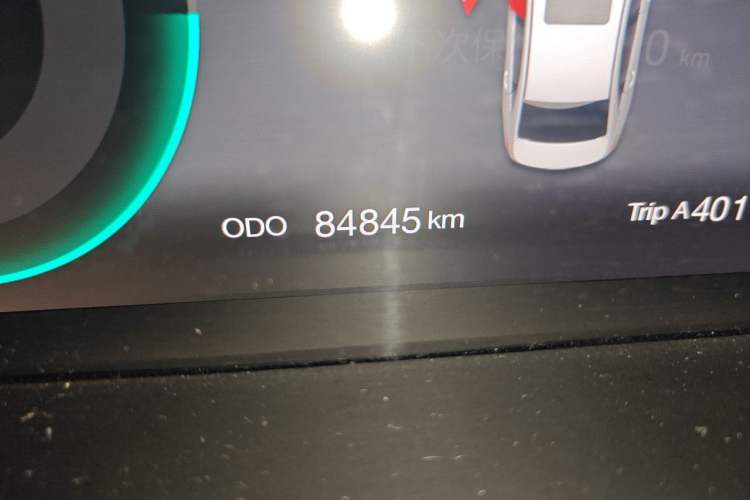 Used BAIC Beijing EU5 2018 R500 Smart Wind Edition Odometer Close Up