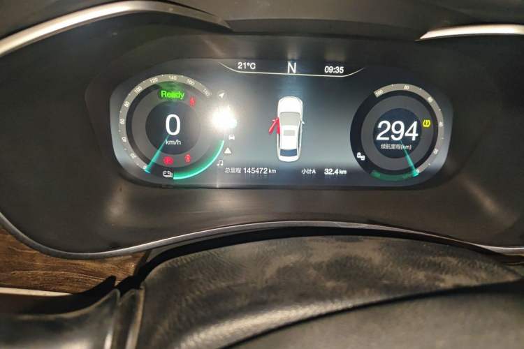 Used BAIC Beijing EU5 2018 R500 Smart Wind Edition Odometer Close Up