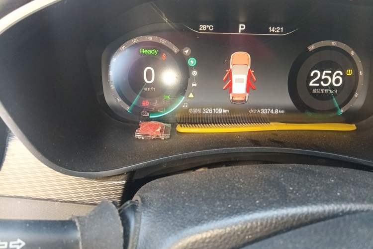 Used BAIC Beijing EU5 2018 R500 Smart Wind Edition Odometer Close Up