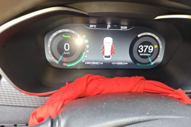 Used BAIC Beijing EU5 2018 R500 Smart Wind Edition Odometer Close Up