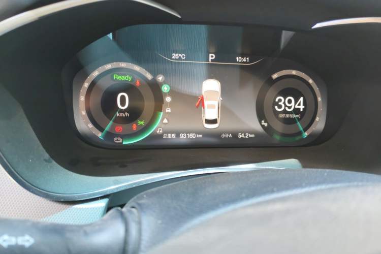 Used BAIC Beijing EU5 2018 R550 Smart Trend Edition Odometer Close Up