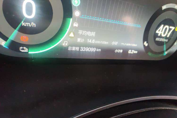 Used BAIC Beijing EU5 2019 R500 Smart Wind Edition Odometer Close Up