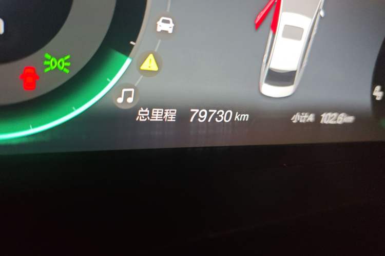 Used BAIC Beijing EU5 2019 R500 Smart Wind Edition Odometer Close Up