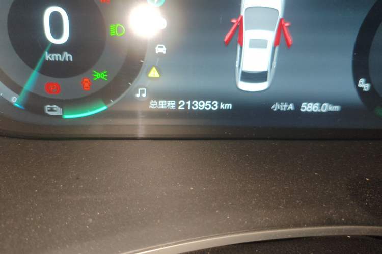 Used BAIC Beijing EU5 2019 R500 Smart Wind Edition Odometer Close Up