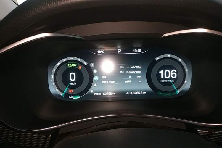 Used BAIC Beijing EU5 2022 Ride-Hailing High-Power Luxury Edition Instrument Cluster