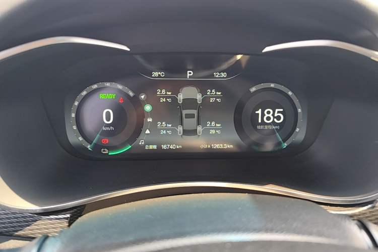 Used BAIC Beijing EU5 2022 Ride-Hailing High-Power Luxury Edition Instrument Cluster