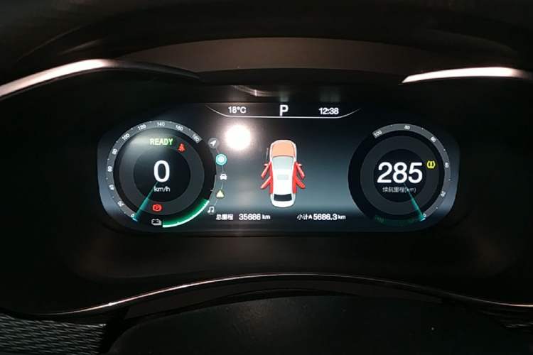 Used BAIC Beijing EU5 2022 Ride-Hailing High-Power Luxury Edition Instrument Cluster