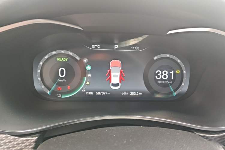 Used BAIC Beijing EU5 2022 Ride-Hailing High-Power Luxury Edition Instrument Cluster