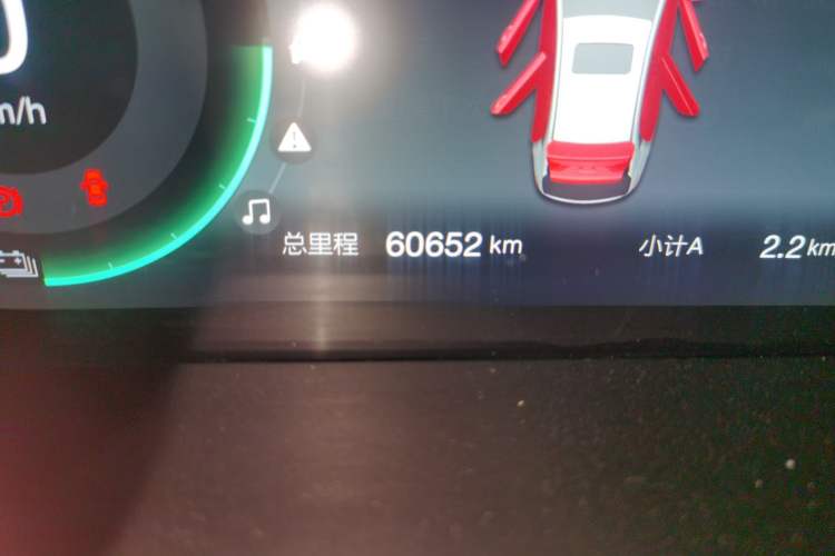 Used BAIC Beijing EU5 2022 Ride-Hailing High-Power Luxury Edition Odometer Close Up
