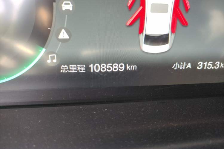 Used BAIC Beijing EU5 2022 Ride-Hailing Luxury Edition Odometer Close Up