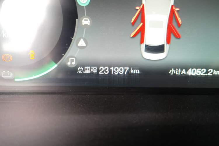 Used BAIC Beijing EU5 2022 Ride-Hailing High-Power Luxury Edition Odometer Close Up