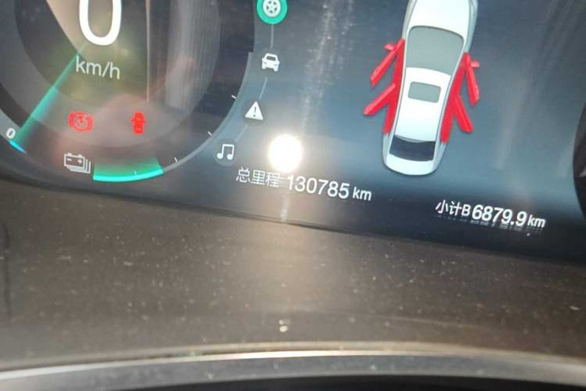 Used BAIC Beijing EU5 2022 Ride-Hailing High-Power Luxury Edition Odometer Close Up