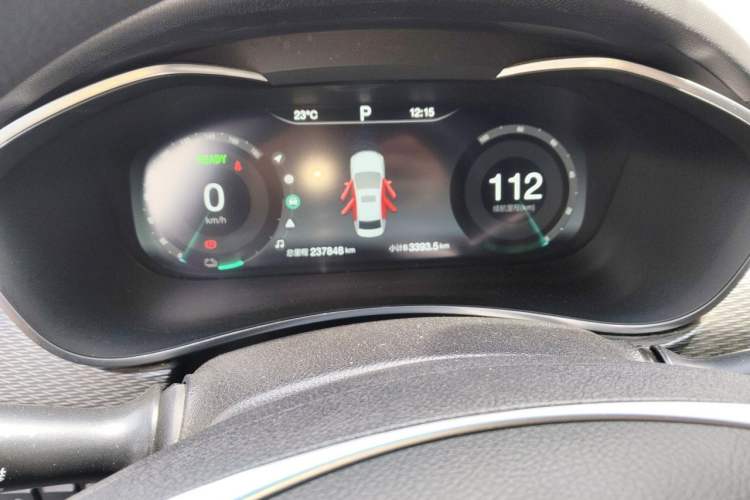 Used BAIC Beijing EU5 2022 Ride-Hailing Luxury Edition Odometer Close Up