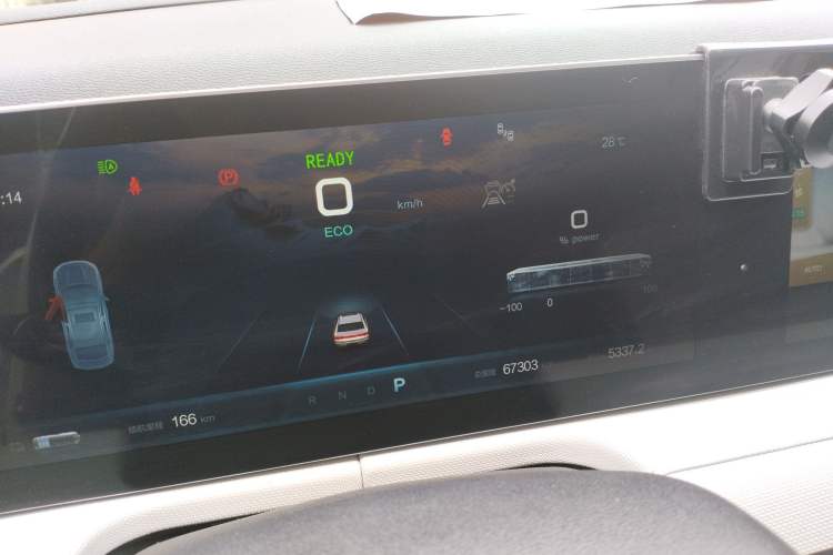 Used BAIC Beijing EU5 PLUS 2021 R600 Premium Edition Odometer Close Up