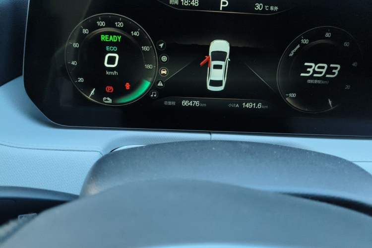 Used BAIC Beijing EU5 PLUS 2021 R500 Premium Edition Odometer Close Up