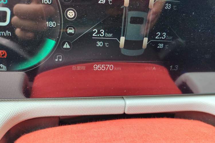 Used BAIC Beijing EU5 PLUS 2023 R600 Premium Edition Odometer Close Up