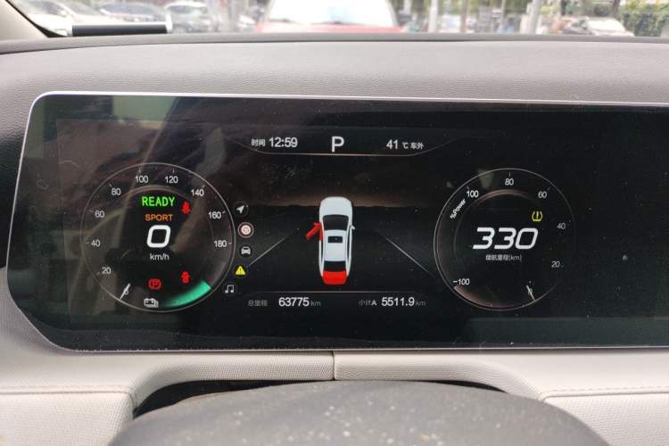 Used BAIC Beijing EU5 PLUS 2024 R600 Premium Travel Edition Instrument Cluster
