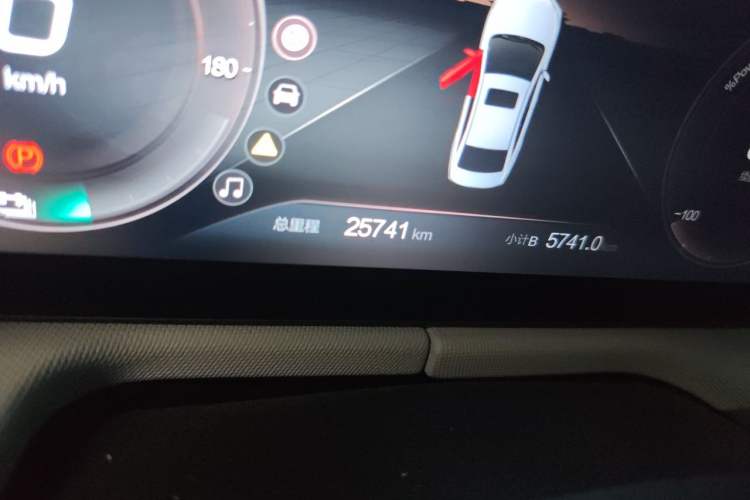 Used BAIC Beijing EU5 PLUS 2024 R500 Standard Travel Edition Odometer Close Up
