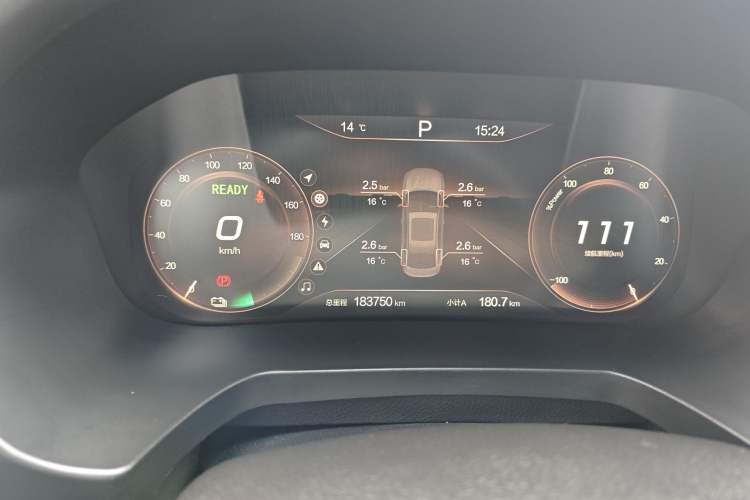 Used BAIC Beijing EU7 2019 Yifeng Edition Odometer Close Up