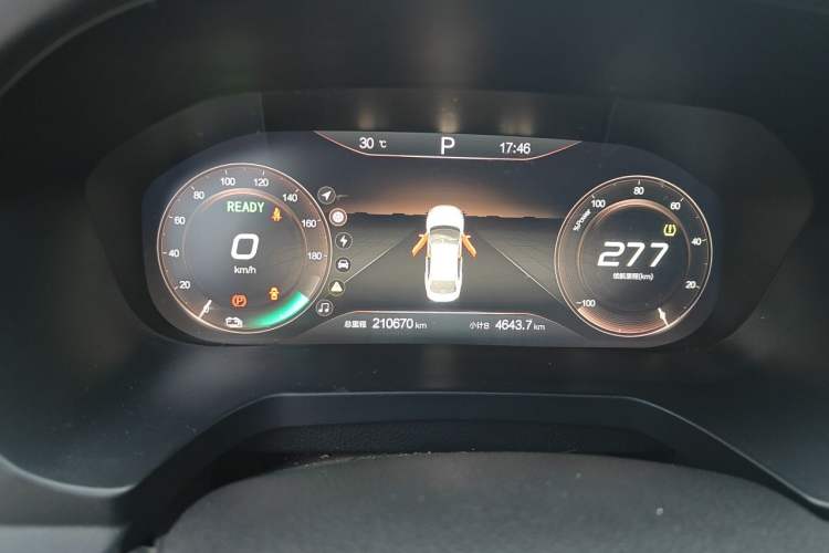 Used BAIC Beijing EU7 2019 Yishang Edition Odometer Close Up