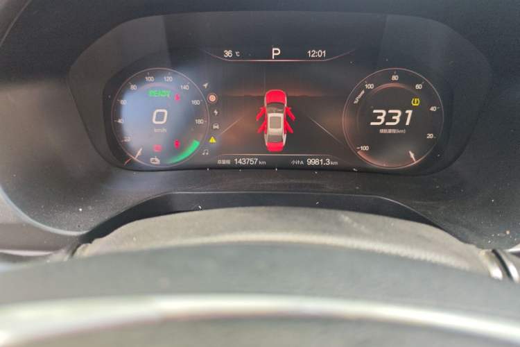 Used BAIC Beijing EU7 2019 Yifeng Edition Odometer Close Up