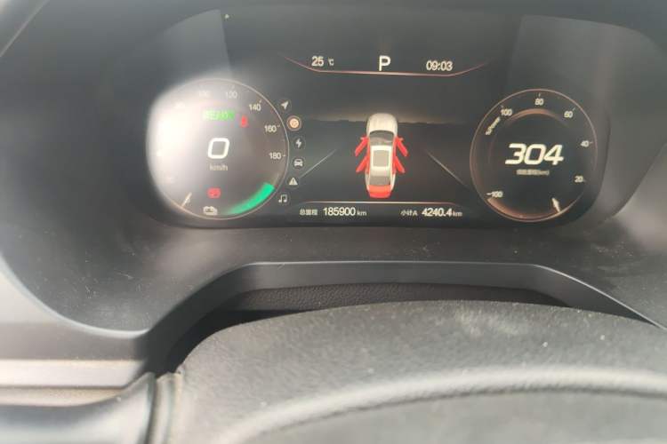 Used BAIC Beijing EU7 2019 Yifeng Edition Odometer Close Up