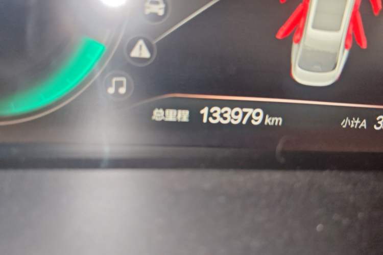Used BAIC Beijing EU7 2019 Yifeng Edition Odometer Close Up