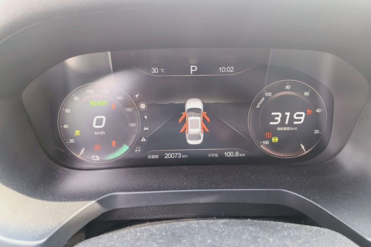 Used BAIC Beijing EU7 2019 Yifeng Edition Odometer Close Up