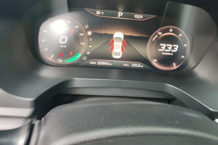 Used BAIC Beijing EU7 2019 Yifeng Edition Odometer Close Up